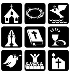 Religious symbols vector image