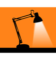 Table lamp vector image