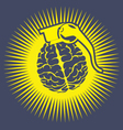 Brain bomb vector image