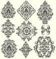 Set of ornate ornaments vector image