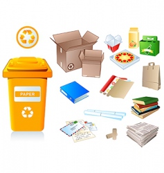 Recycle waste vector image