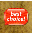Grunge Textured With Speech Bubble vector image