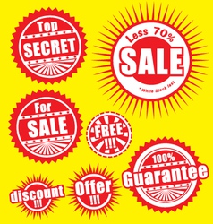 Sale stickers vector image