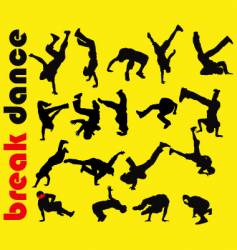 Break dance vector image