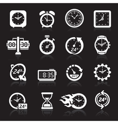 Clock icon vector image