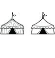 Two circus tents vector image