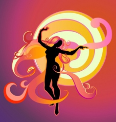 Dancing vector image