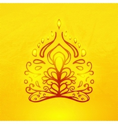 Abstract doodle buddha vector image