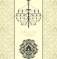 Invitation to the wedding or announcements vector image