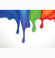 Drips of paint vector image