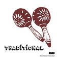 Maracas vector image