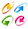 Collection of colour arrows vector image