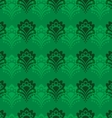 Background - Emerald Flowers vector image