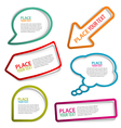 Speech bubbles vector image