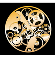 Silhouette clockwork vector image