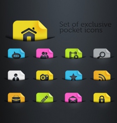Web icons vector image