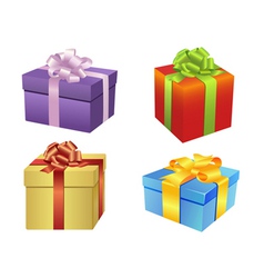 Gift boxes vector image