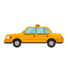 Taxi yellow car style vector image