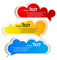 Paper speech bubble vector image