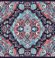 Bohemian indian mandala towel print vintage henna vector image