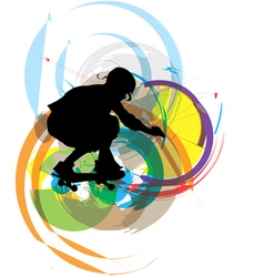 Skater boy vector image