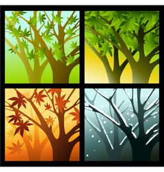 Four seasons Four seasons vector image