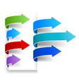 Collection of colour arrows vector image
