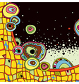 Abstract hand draw background vector image