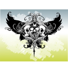 Legion of skulls illustration vector image