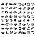 Food icons vector image