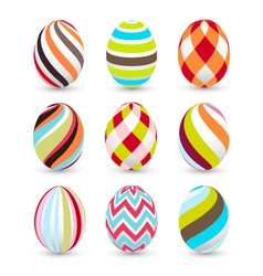Easter eggs happy easter vector image