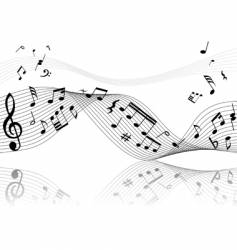 Musical notes vector image