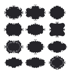 Wedding vintage elements collection vector image