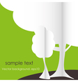Abstract stylized origami tree vector image