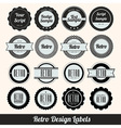 Retro labels vector image