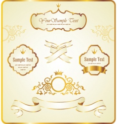 Set of design elements vector image