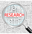 Research vector image