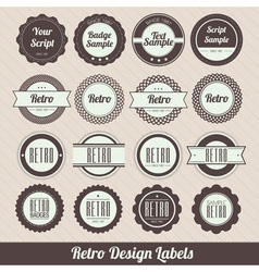 Retro labels vector image