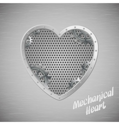 Mechanical heart vector image