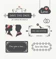 Wedding invitation design element editable vector image