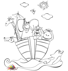 Noah arc vector image