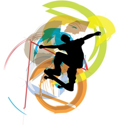 Skater boy vector image