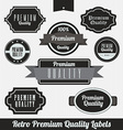 Premium quality labels vector image