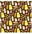 Seamless products pattern vector image