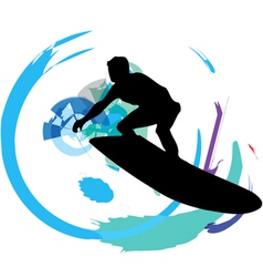 Surfer vector image