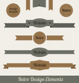 Retro web elements vector image