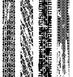 Tire prints vector image