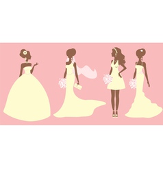 Bridal outfits vector image
