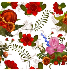 Seamless floral pattern vector image