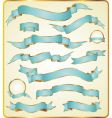 Set of ribbons vector image
